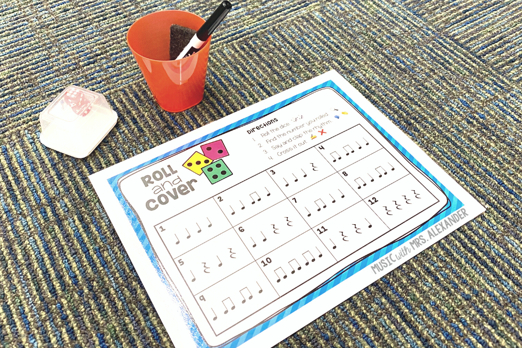 activities for teaching quarter and eighth notes